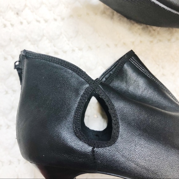 Tahari women ankle bootie black peep toe size 9 - Picture 8 of 10